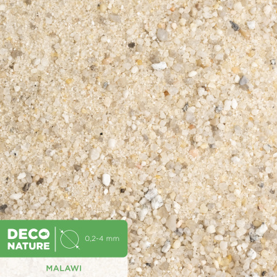 DECO NATURE MALAWI - Природный кварцевый песок для аквариума 0,2-4 мм, 2,3л
